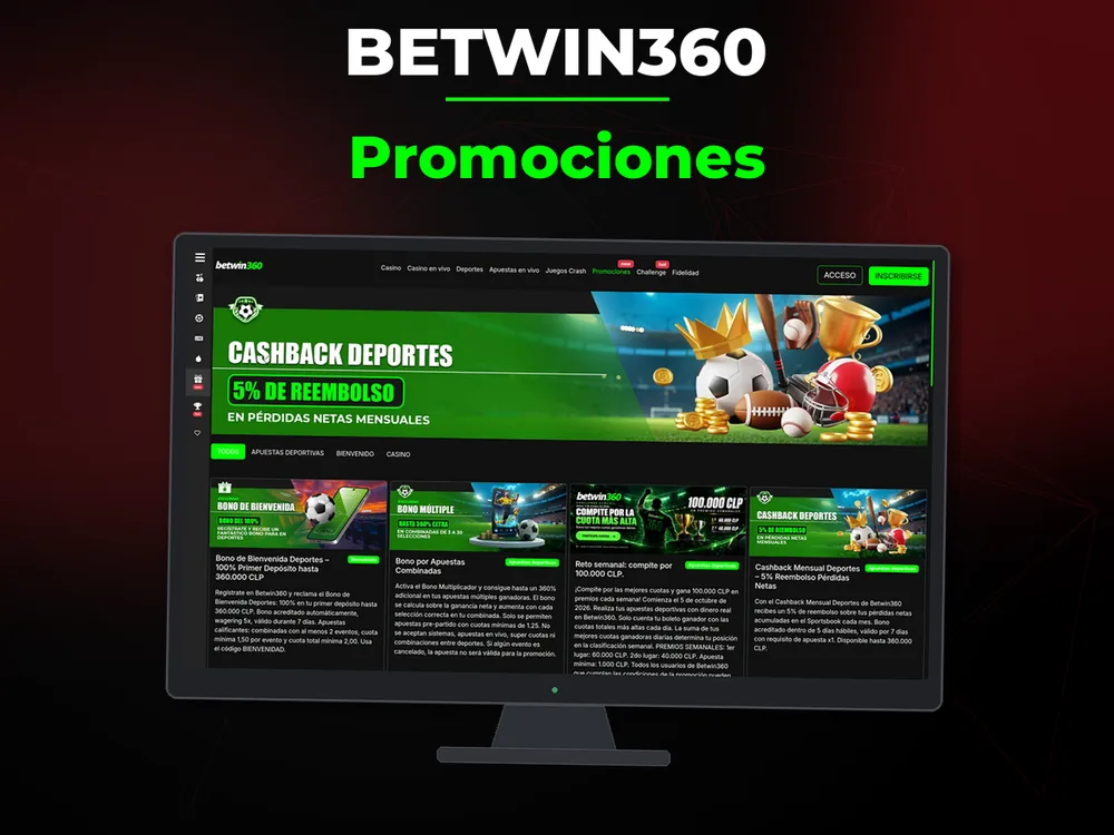 Betwin360 - Promociones